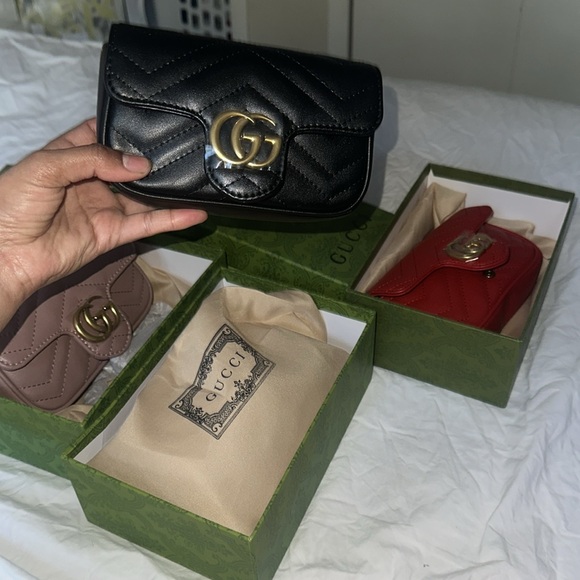 Designer inspired classy leather crossbody chrome hardware bag ❌❌ - Picture 7 of 16